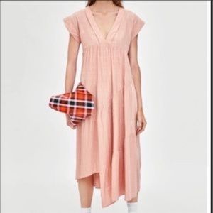 ***on hold Zara gauze metallic thread window Payne maxi XS